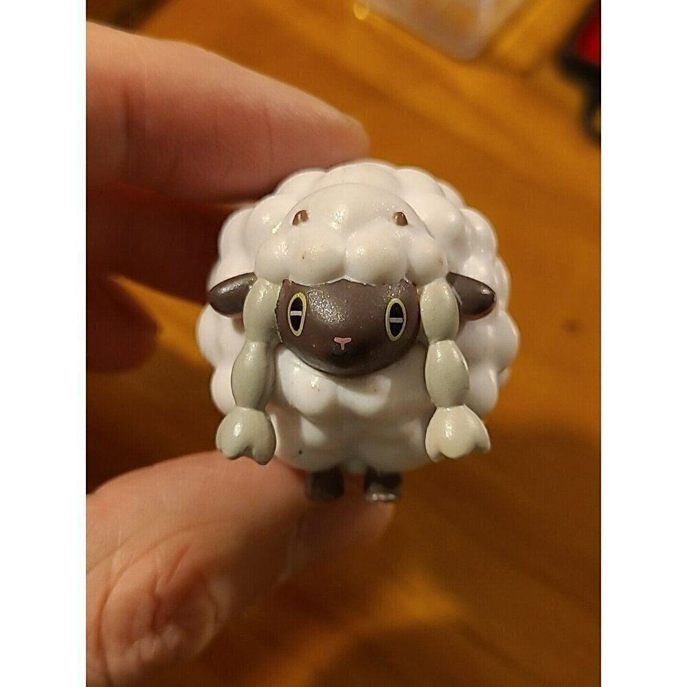 Pokemon Wooloo 2021 Toy Figure 1.5 Inches  Wicked Cool Toys Sheep Glitter Finish